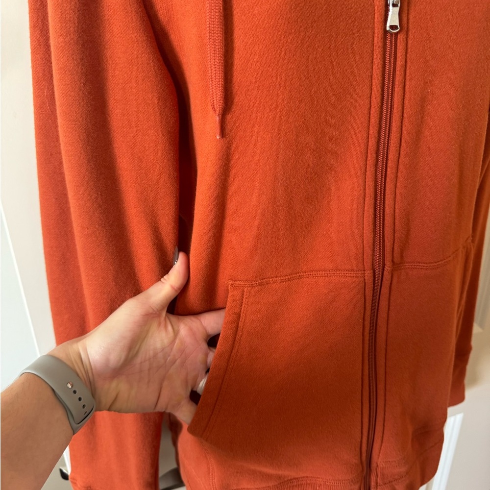 Tek Gear Burnt Orange Fleece Zip-Up - Picture 4 of 8